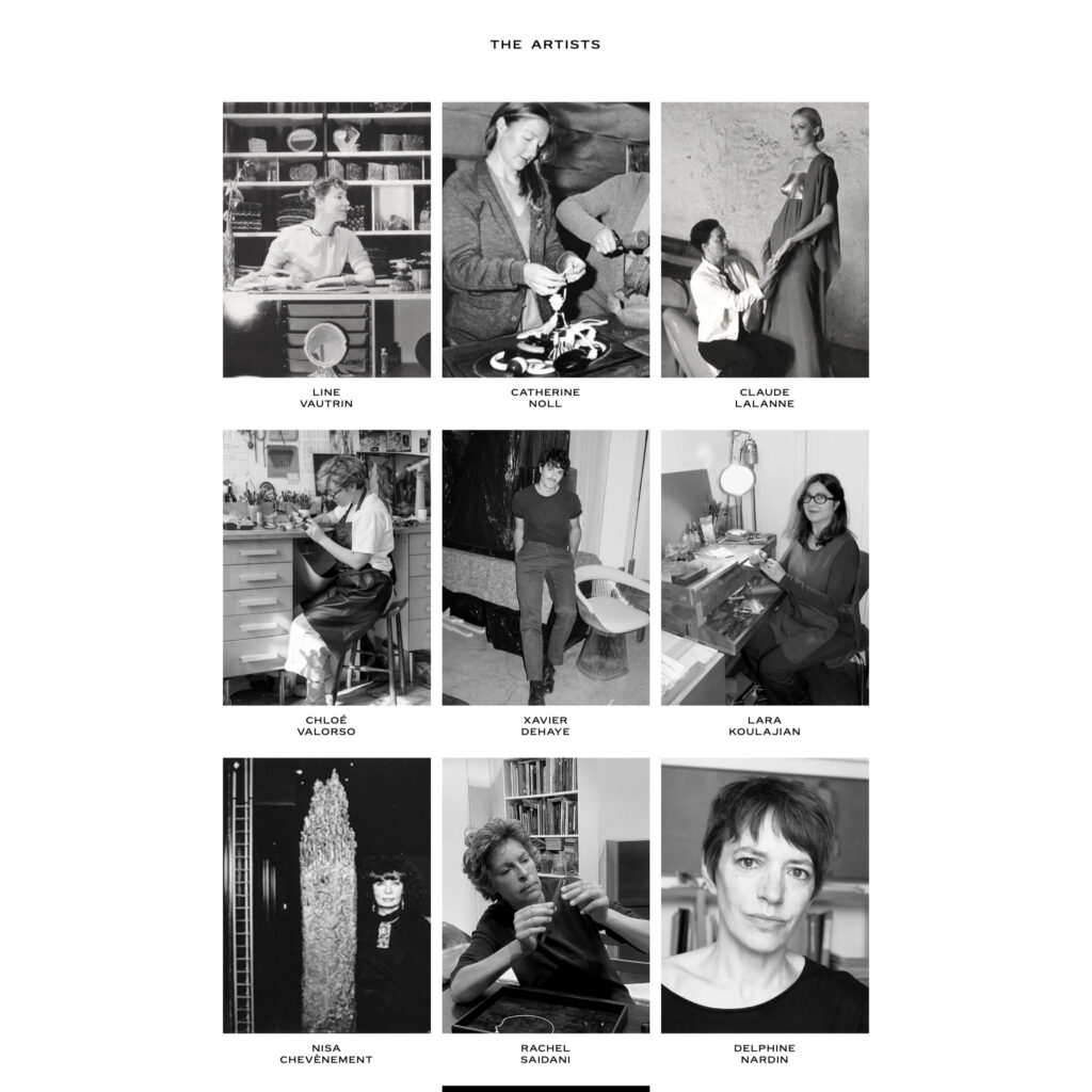 Galerie Woolworth - page listing des artistes, galerie parisienne